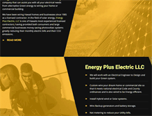 Tablet Screenshot of energypluselectric.com